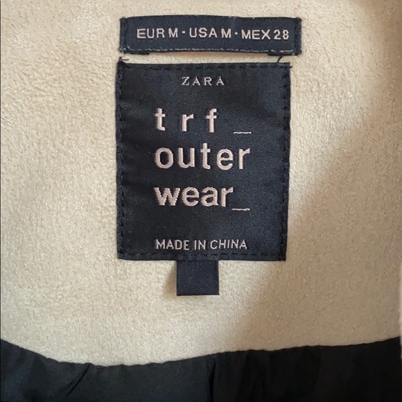 Zara Suede Jacket with Buckle Details size M - Picture 2 of 3